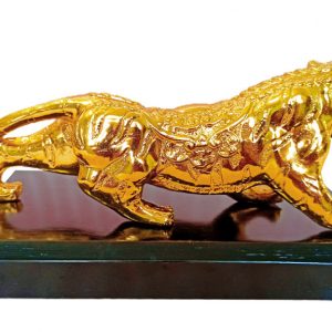 Tượng hổ phong thuỷ mạ vàng - Kiểu 2